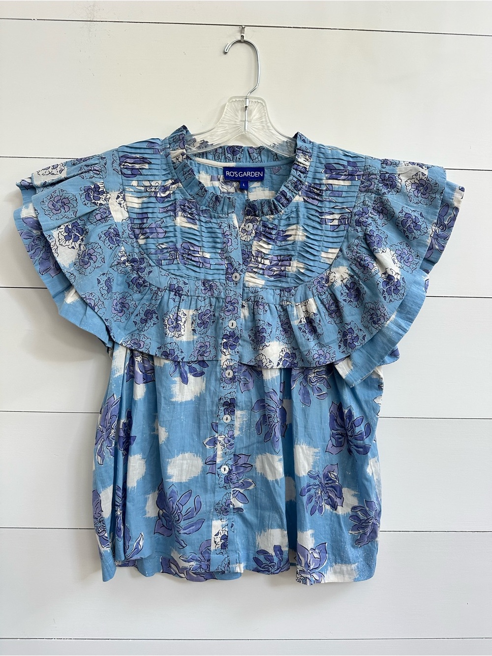 Ro’s Garden short sleeve Ruffle Blouse